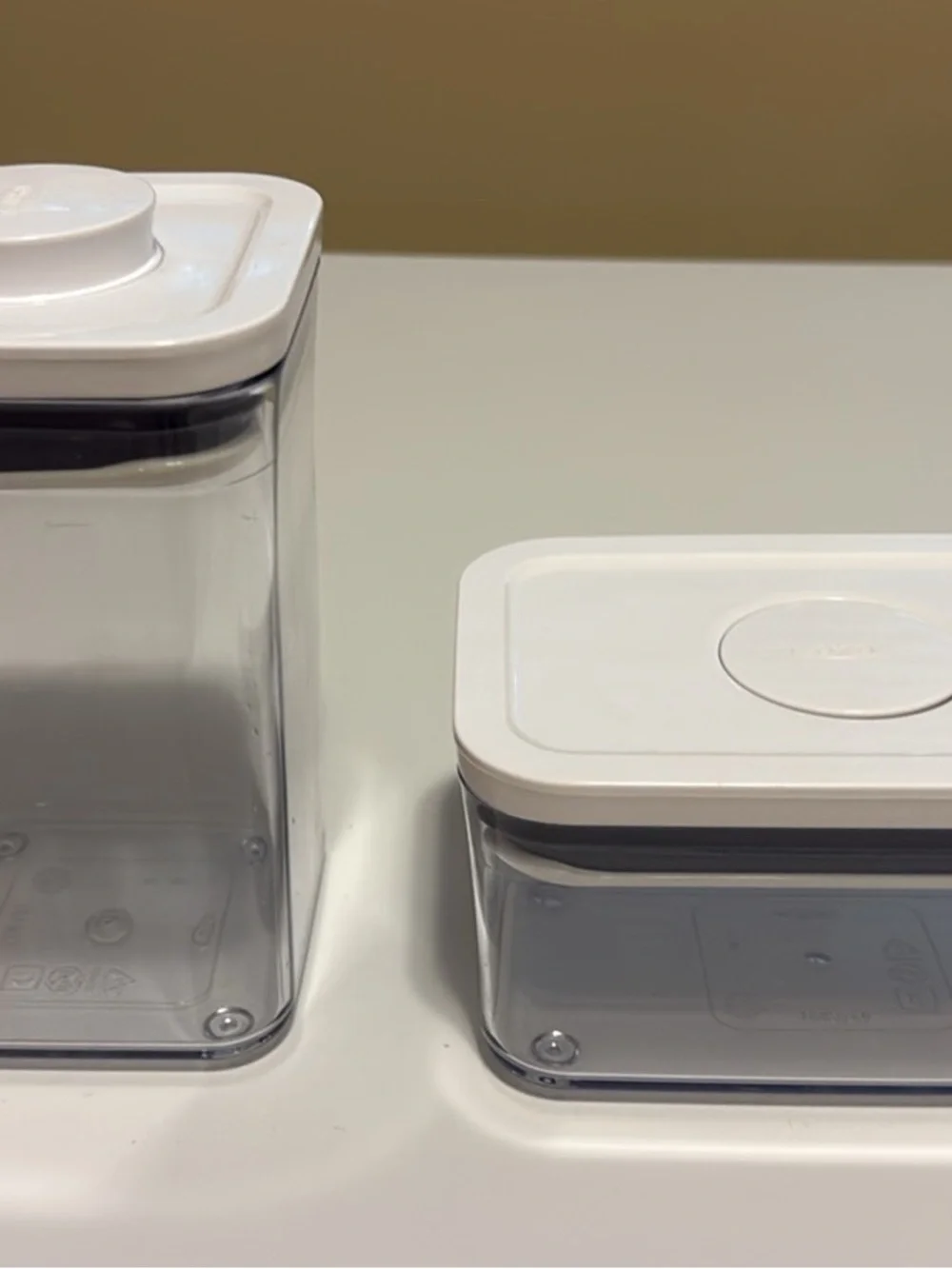 OXO Pop Clear Food Storage Canisters with White Lids - Set Seven!